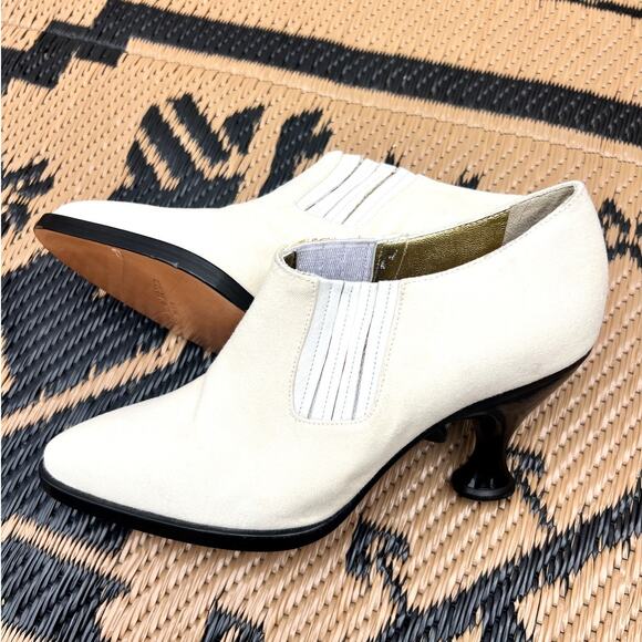 Jean Paul Gaultier pour Stéphane Kelian | Vintage Cream Ankle Boots RARE Size 6 - Picture 3 of 8